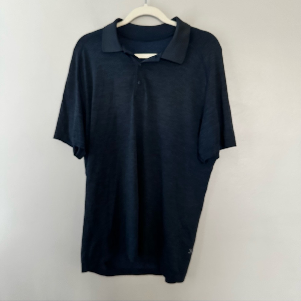 Lululemon Athletica Blue Polo Shirt Athletic Style